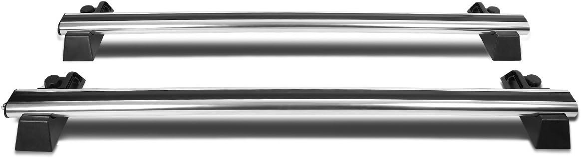 4X4-T126 Aluminum Roof Rack Cross Bars w/ Lock Keys Compatible with 03-09 Hummer H2 Black 150lb Load Capacity