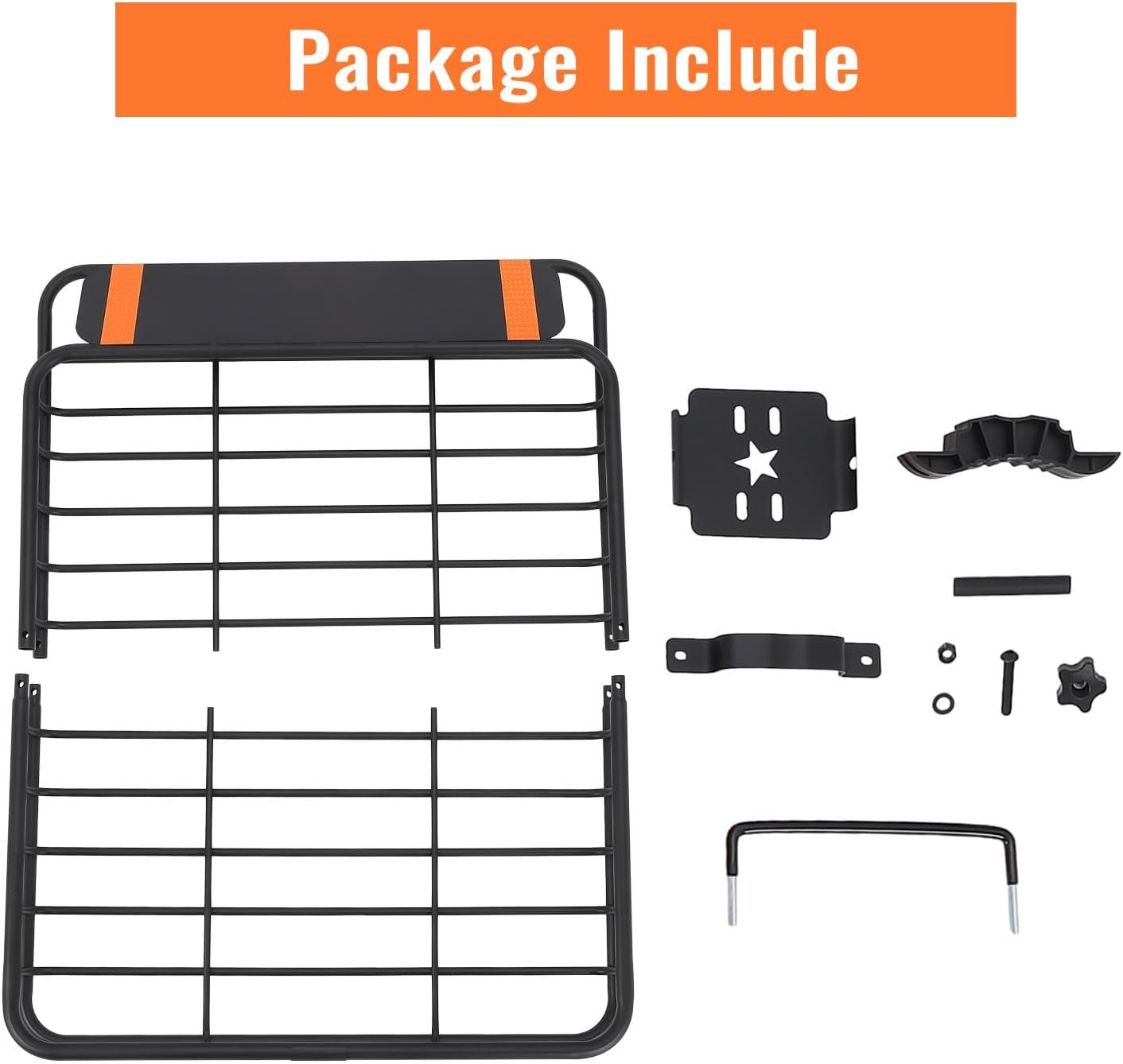 51''x36''x5'' Roof Rack Basket, Cargo Carrier with Extension Black Car Top Luggage Holder, 200LBS Heavy Duty, Carrier Basket for SUV, Truck or RV Camping Storage Steel Construction - Image 2