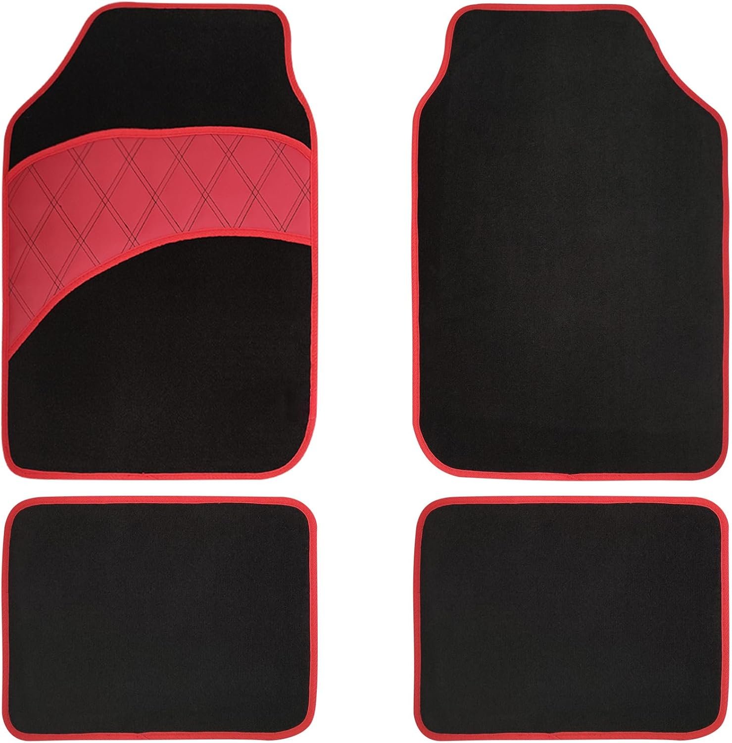 4 Pcs Car Floor Mats All Weather Universal Fit Car Mats Full Set for Car Van & Truck