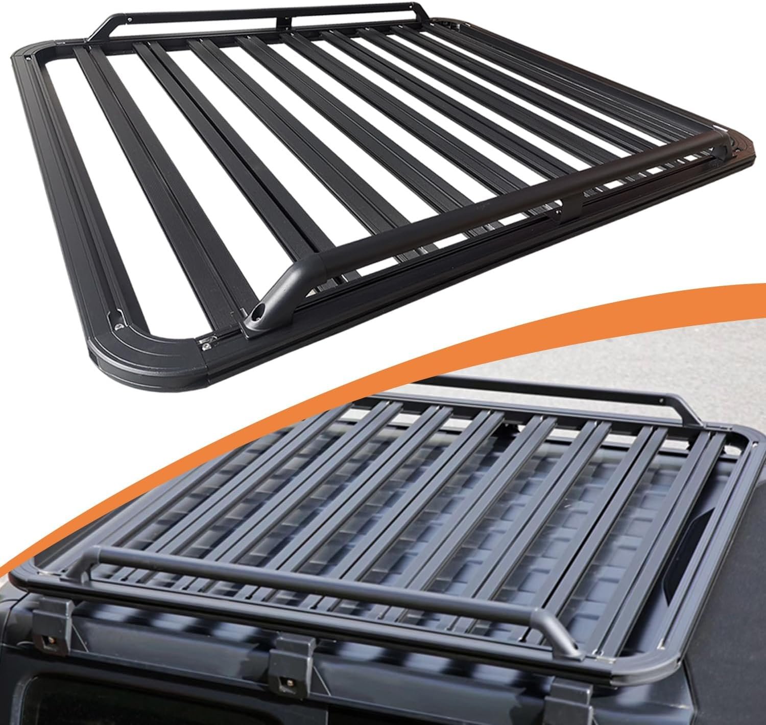Heavy Duty Hard Top Cargo Basket Roof Rack for 2018 2019 2020 4 Doors Cargo Carrier Rack Basket